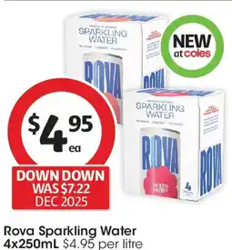 Coles Rova Sparkling Water offer