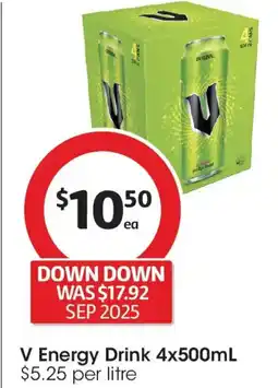 Coles V Energy Drink offer