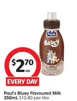 Coles Paul's Bluey Flavoured Milk offer