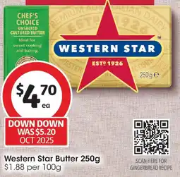Coles Western Star Butter offer