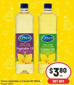 IGA Crisco Vegetable or Canola Oil offer