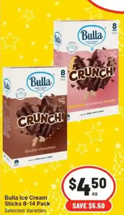 IGA Bulla Ice Cream Sticks offer
