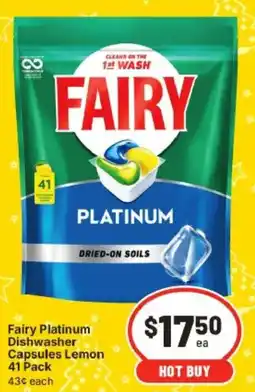 IGA Fairy Platinum Dishwasher offer