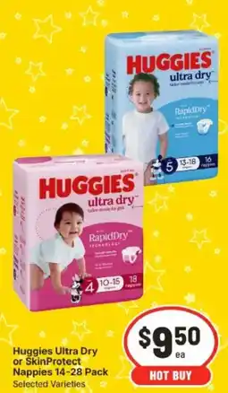 IGA Huggies Ultra Dry or SkinProtect offer