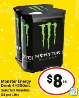 IGA Monster Energy Drink offer
