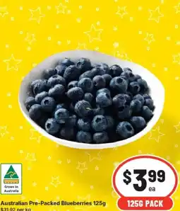 IGA Australian Pre-Packed Blueberries offer