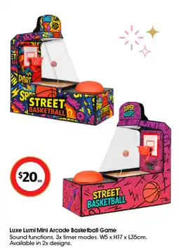 Coles Luxe Lumi Mini Arcade Basketball Game offer
