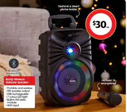 Coles Bump Wireless Karaoke Speaker offer