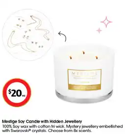 Coles Mestige Soy Candle with Hidden Jewellery offer