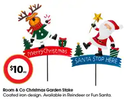 Coles Room & Co Christmas Garden Stake offer