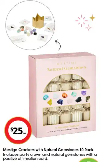 Mestige Crackers with Natural Gemstones