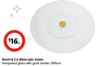 Coles Room & Co Glass Lazy Susan offer
