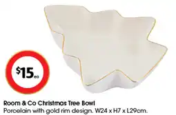 Coles Room & Co Christmas Tree Bowl offer