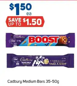 Foodland Cadbury Medium Bars offer