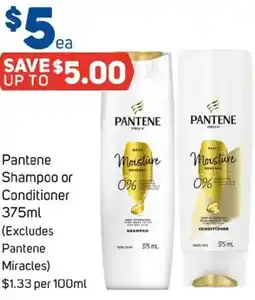 Foodland Pantene Shampoo or Conditioner offer