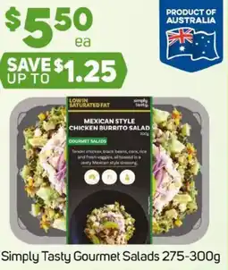 Foodland Simply Tasty Gourmet Salads offer
