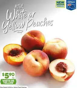 Foodland New Season White or Yellow Flesh Peaches offer