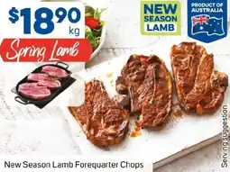 Foodland New Season Lamb Forequarter Chops offer