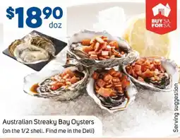 Foodland Australian Streaky Bay Oysters offer