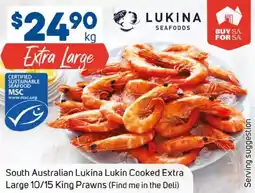 Foodland South Australian Lukina Lukin Cooked Extra Large offer