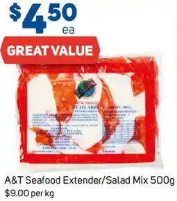 Foodland A&t seafood extender/salad mix offer
