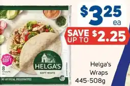 Foodland Helga's Wraps offer