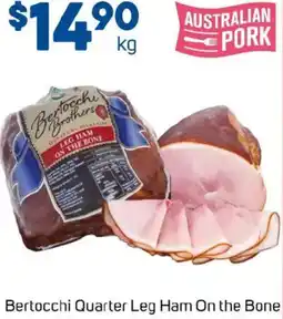 Foodland Bertocchi Quarter Leg Ham On the Bone offer