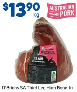 Foodland O'briens sa third leg ham bone-in offer