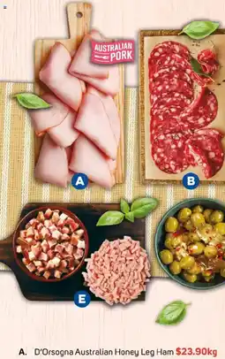 Foodland A. D'Orsogna Australian Honey Leg Ham offer