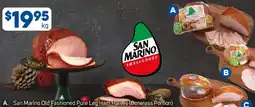 Foodland A. San Marino Old Fashioned Pure Leg Ham Halves offer