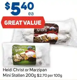 Foodland Heidi Christ or Marzipan Mini Stollen offer