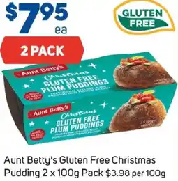 Foodland Aunt Betty's Gluten Free Christmas Pudding offer