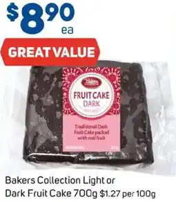 Foodland Bakers Collection Light or Dark Fruit Cake offer