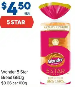 Foodland Wonder 5 Star Bread offer