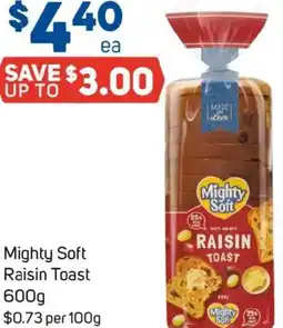 Foodland Mighty Soft Raisin Toast offer
