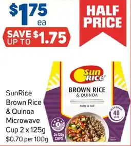Foodland SunRice Brown Rice & Quinoa Microwave Cup offer