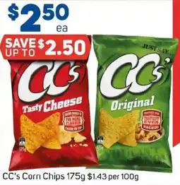 Foodland Cc's corn chips offer