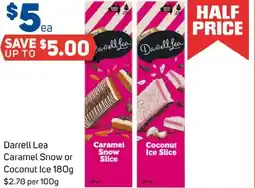 Foodland Darrell Lea Caramel Snow or Coconut Ice offer