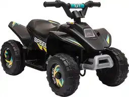 Toymate Kids 6V Electric ATV Quad Rechargeable Battery Ride On - Black offer