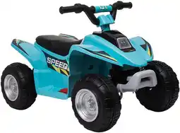 Toymate Kids 6V Electric ATV Quad Rechargeable Battery Ride On - Blue offer
