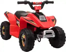 Toymate Kids 6V Electric ATV Quad Rechargeable Battery Ride On - Red offer