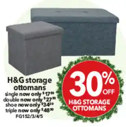 Cheap as Chips H&G storage ottomans offer