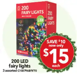 Cheap as Chips 200 LED fairy lights offer
