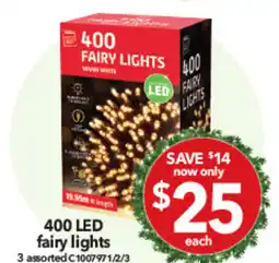 Cheap as Chips 400 LED fairy lights offer