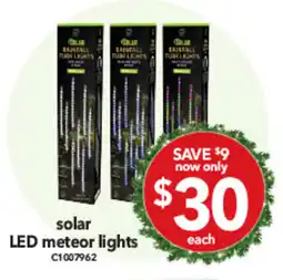 Cheap as Chips solar LED meteor lights offer