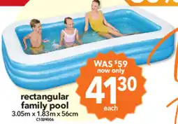 Cheap as Chips Rectangular family pool offer