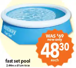 Cheap as Chips Fast set pool offer