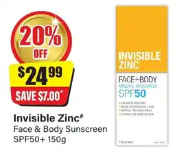 Chemist Discount Centre Invisible Zinc offer