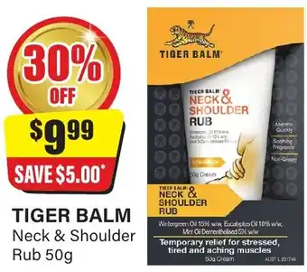Chemist Discount Centre Tiger balm offer