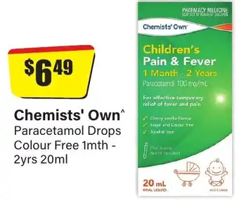 Chemist Discount Centre Chemists' Own offer